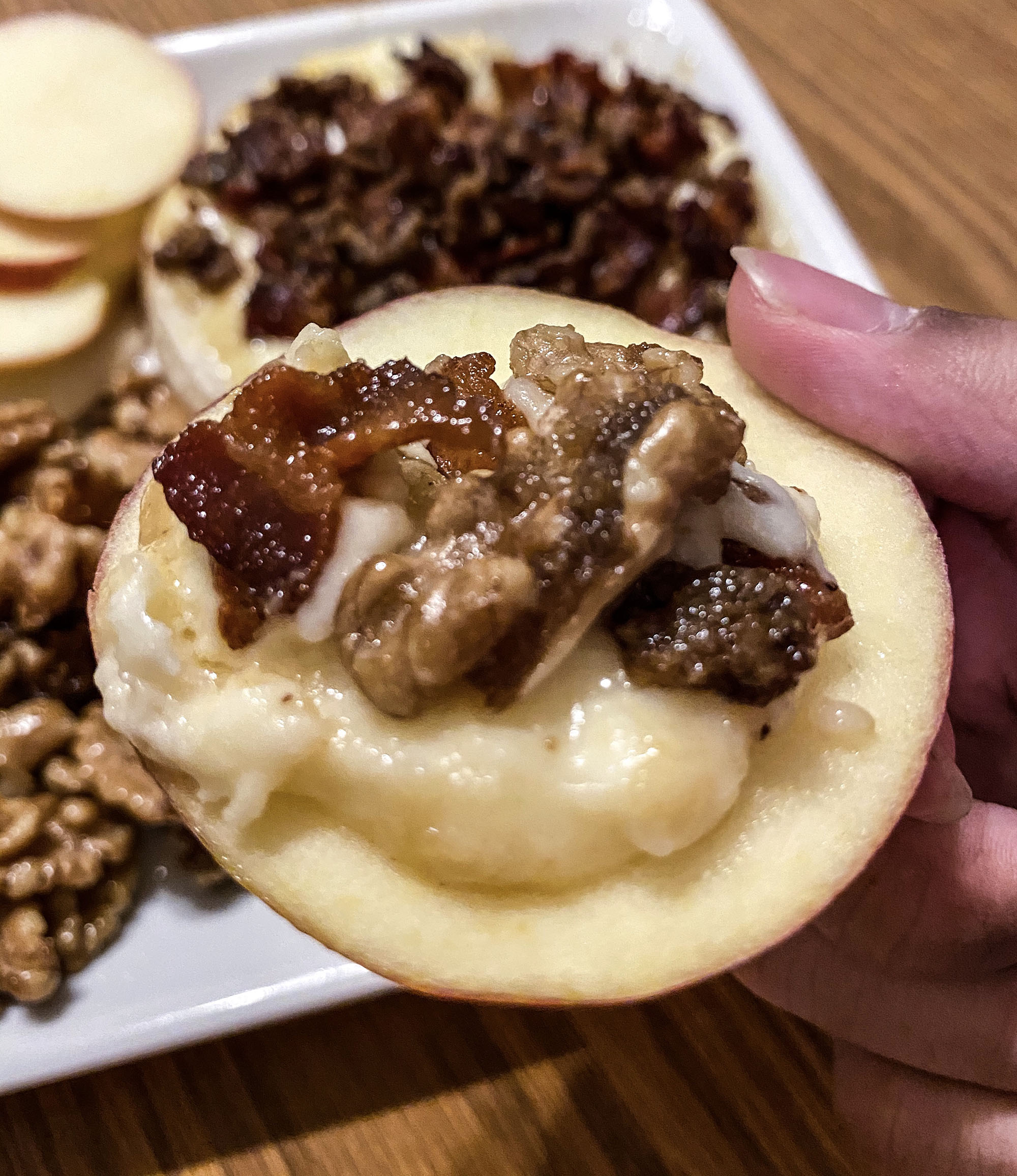 Candied Bacon Baked Brie - Appetizer Recipe by Blackberry Babe